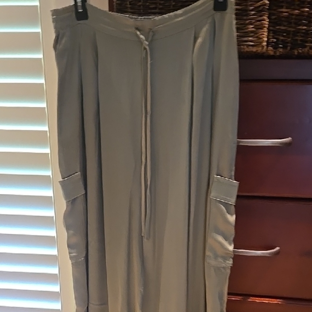 Nation LTD Light Gray Wide Leg Pants
